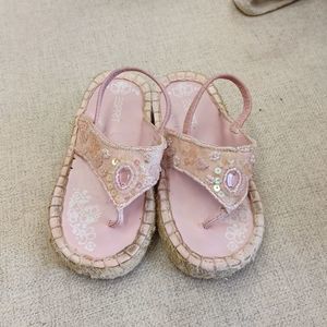 Girls Pink Spirit Platform Sandals